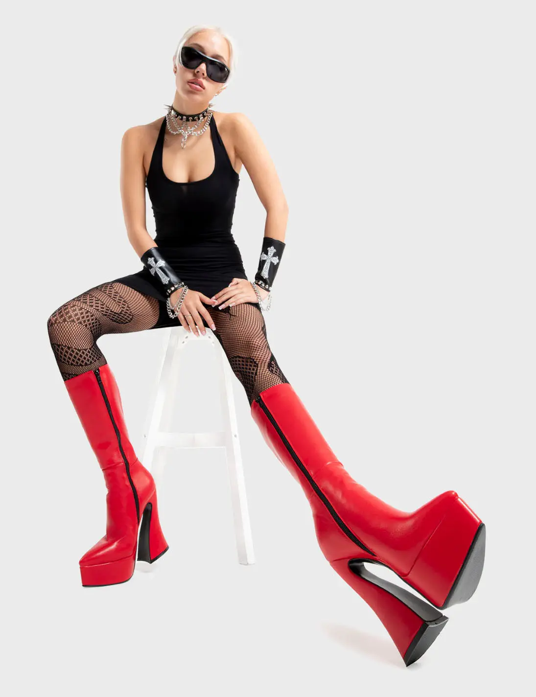 Sketchy Platform Calf Boots - Image 2