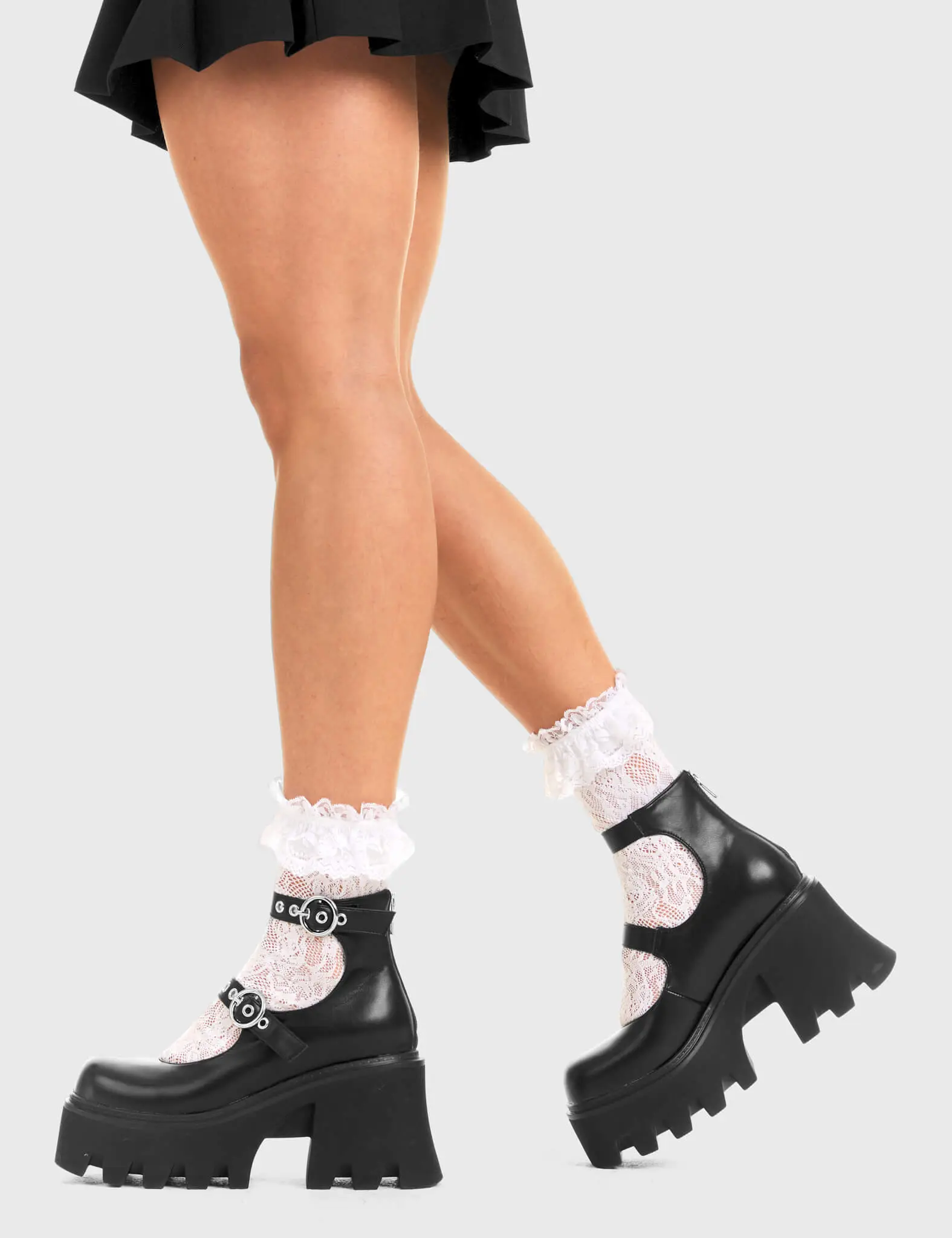 Slow Jamz Chunky Platform Ankle Boots - Image 3