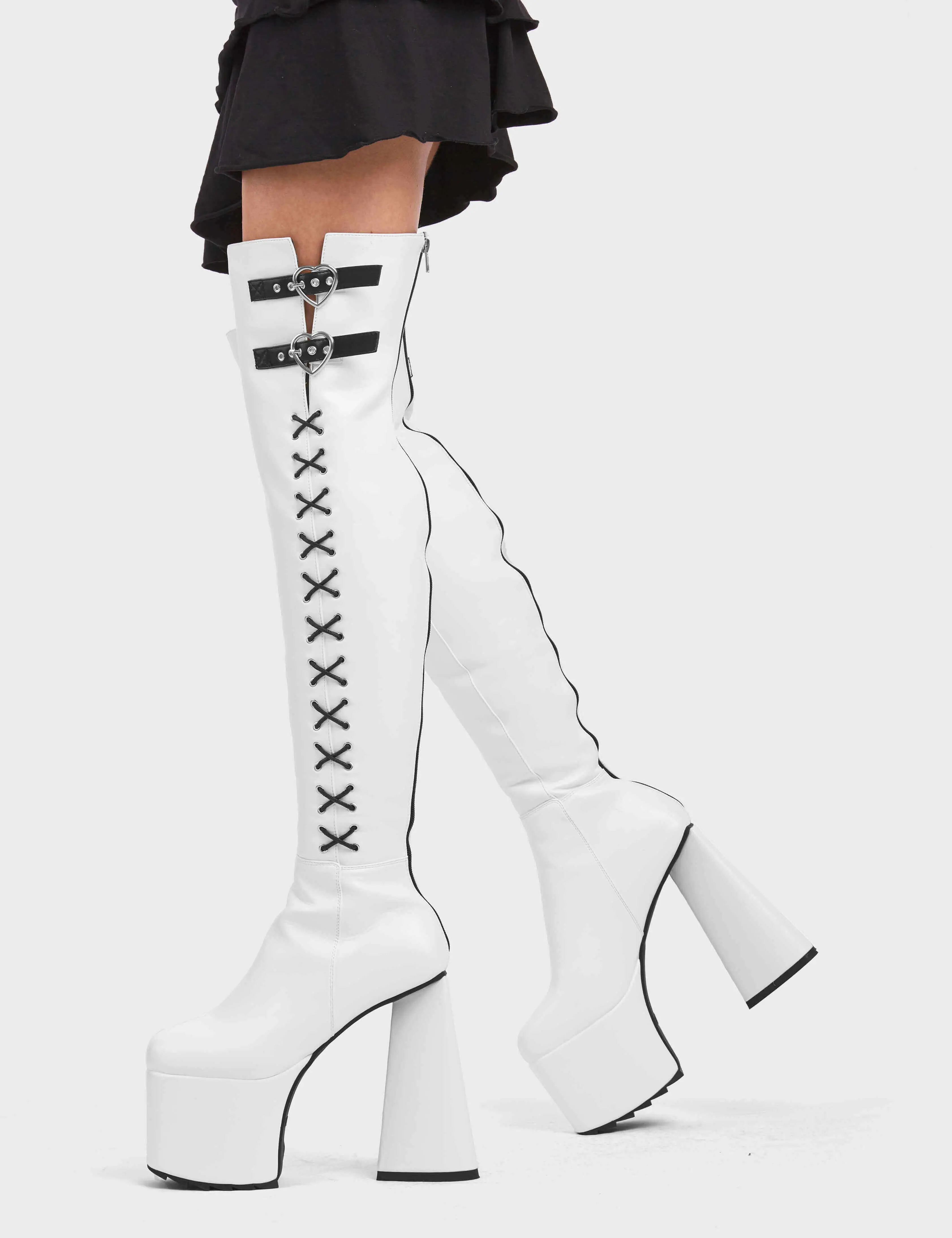 Small Victories Platform Thigh High Boots - Image 3