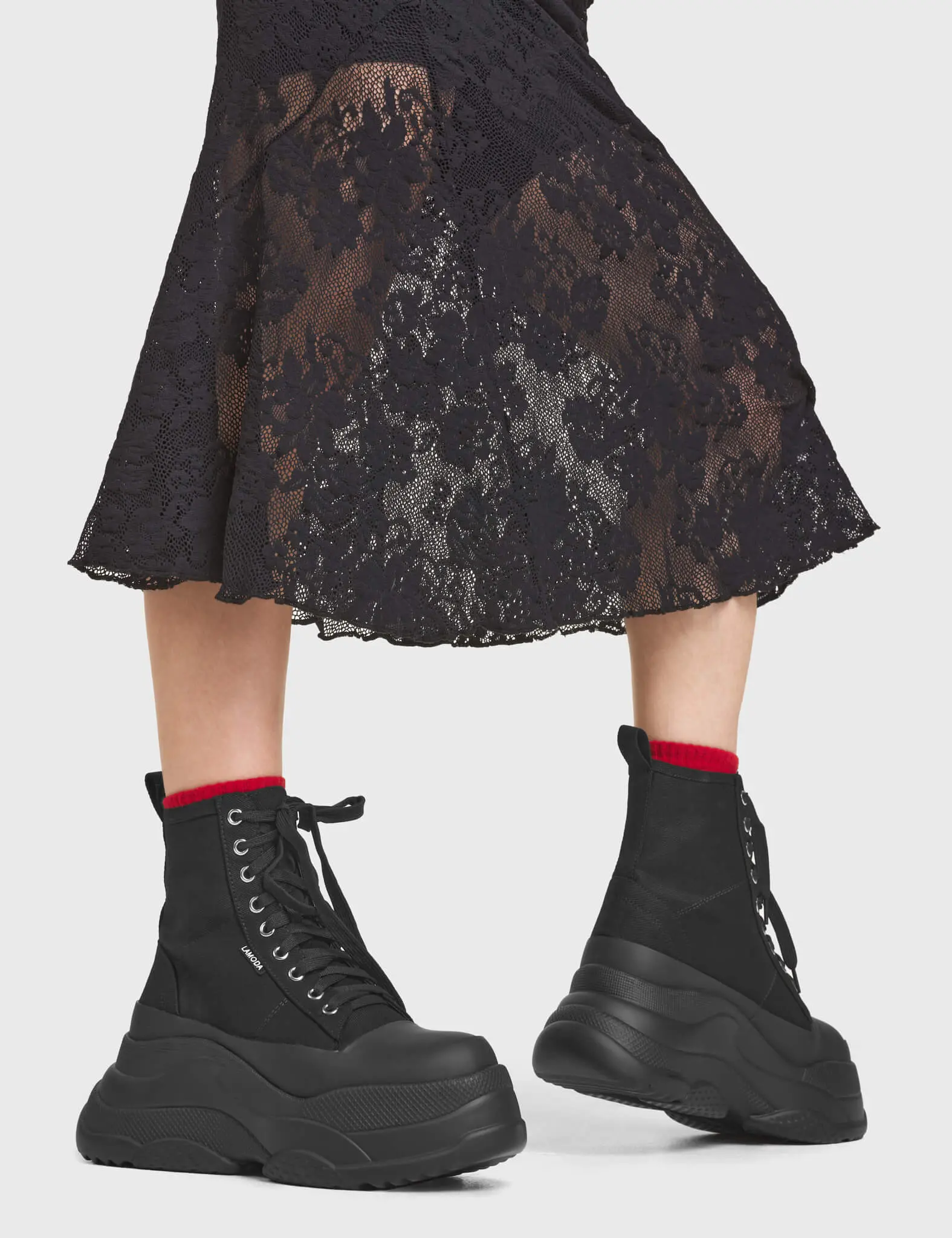 Smoke Screen Chunky Platform Sneakers - Image 2