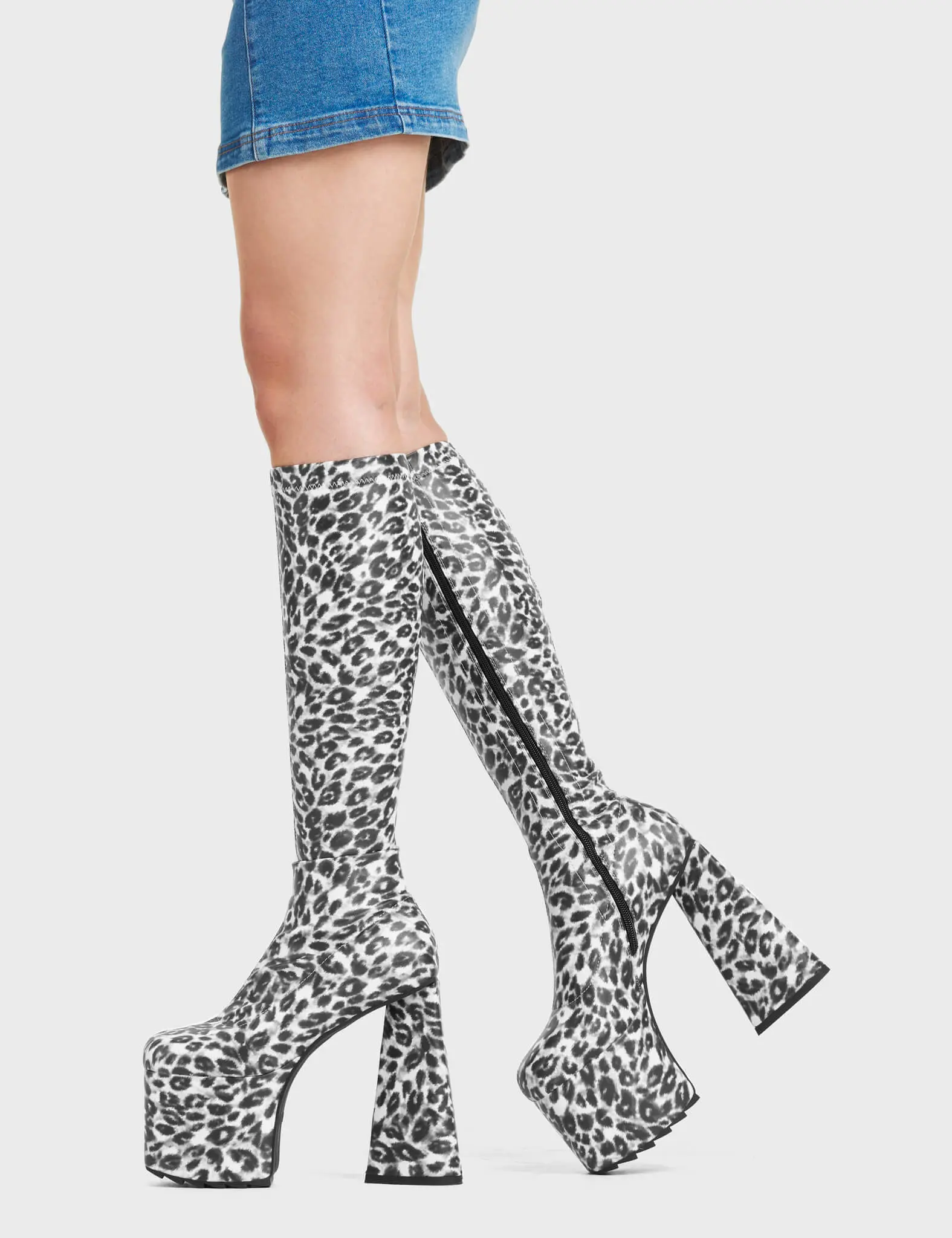 Smokeshow Platform Knee High Boots - Image 3