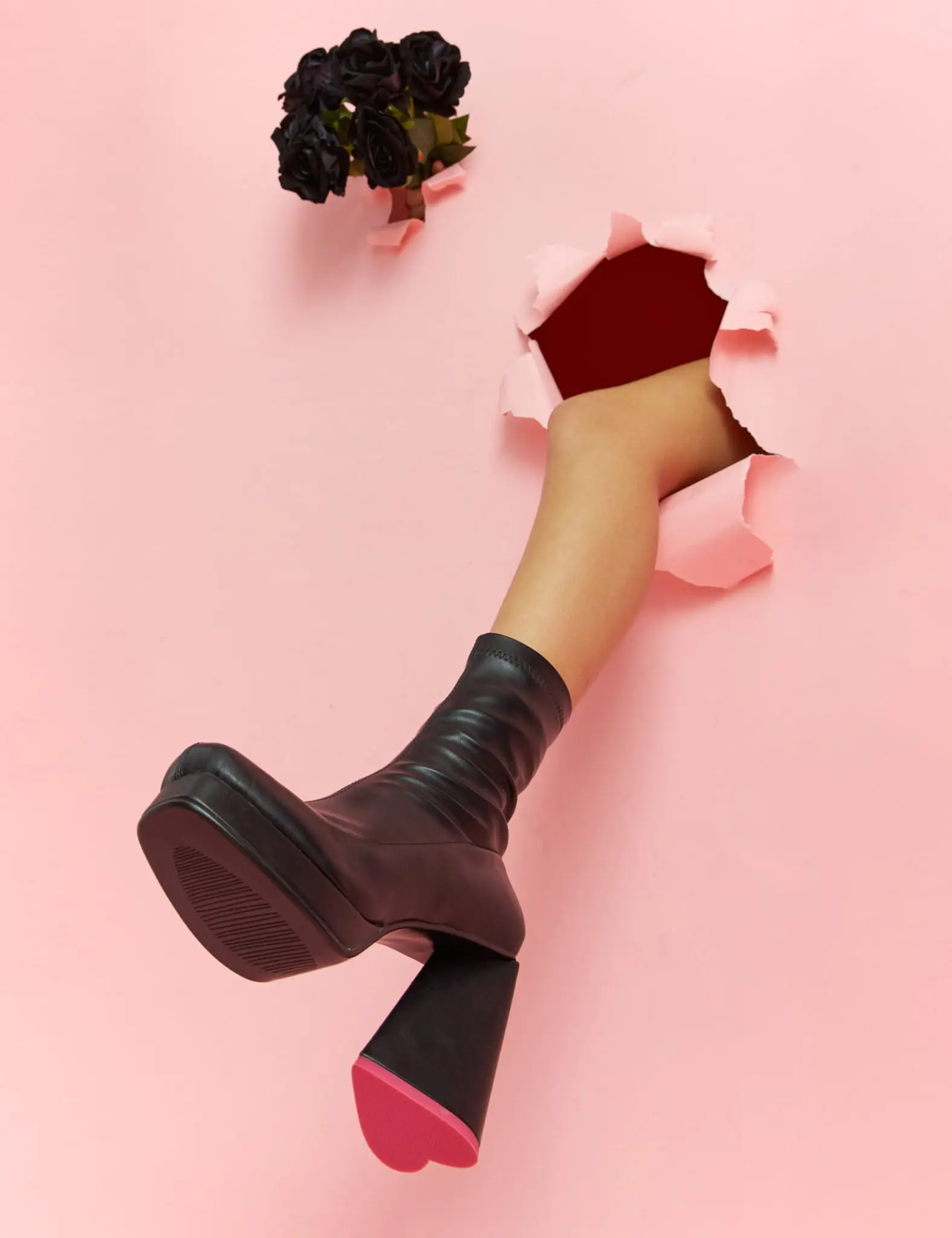 So Chic Platform Ankle Boots - Image 3