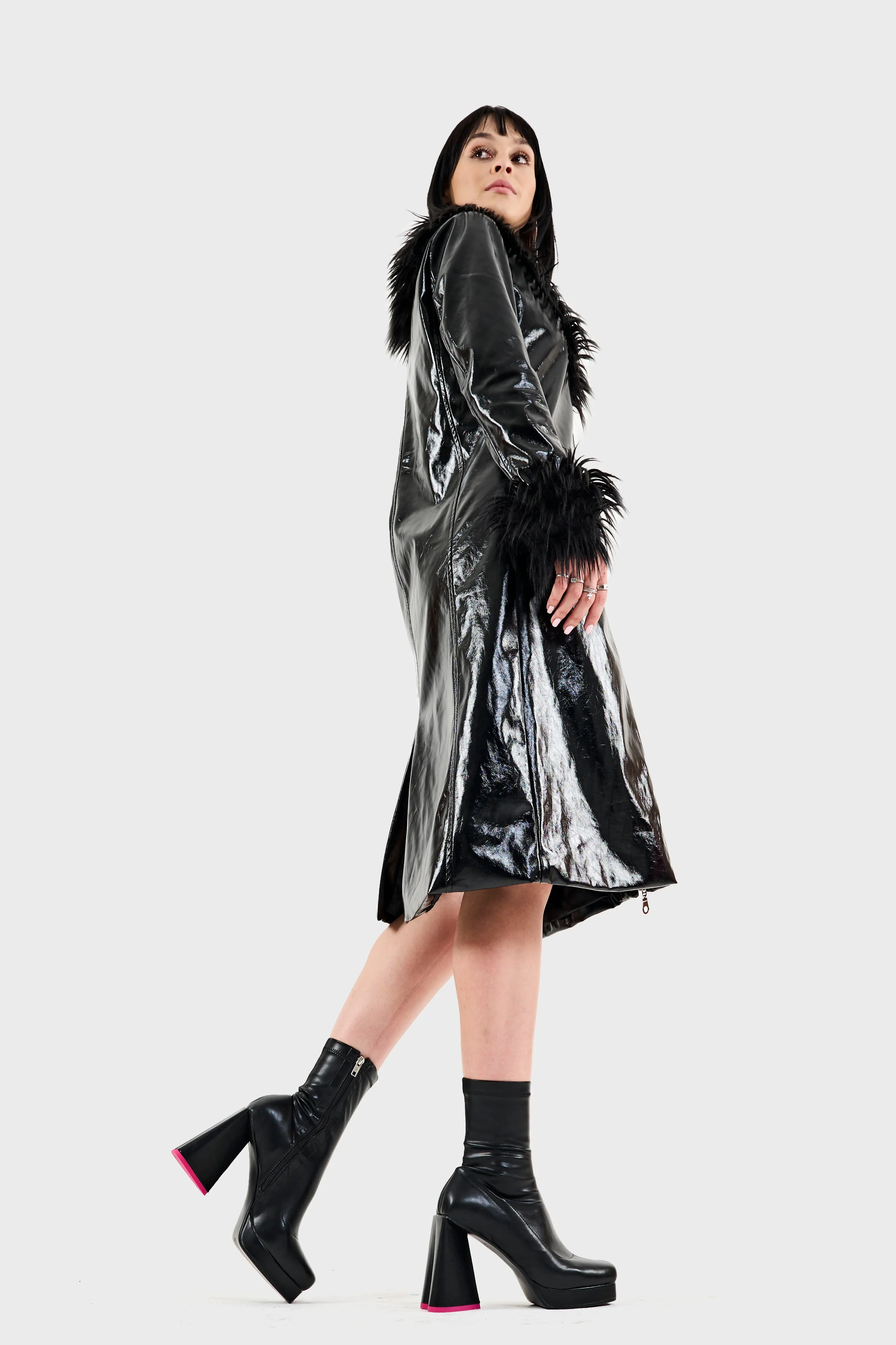 So Chic Platform Ankle Boots - Image 5