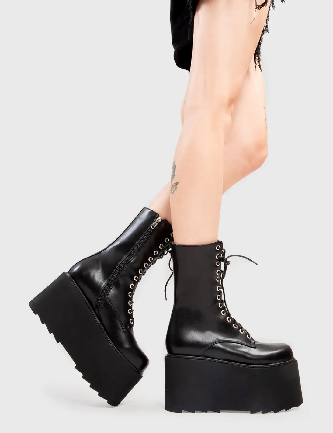 Steady Chunky Platform Ankle Boots - Image 3