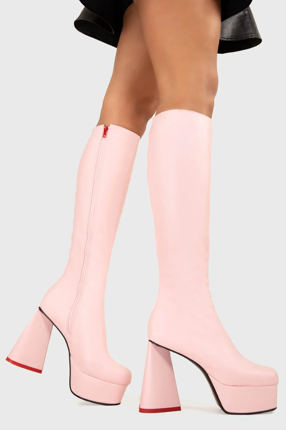 Sweet Talker Wide Calf Platform Knee High Boots - Image 5
