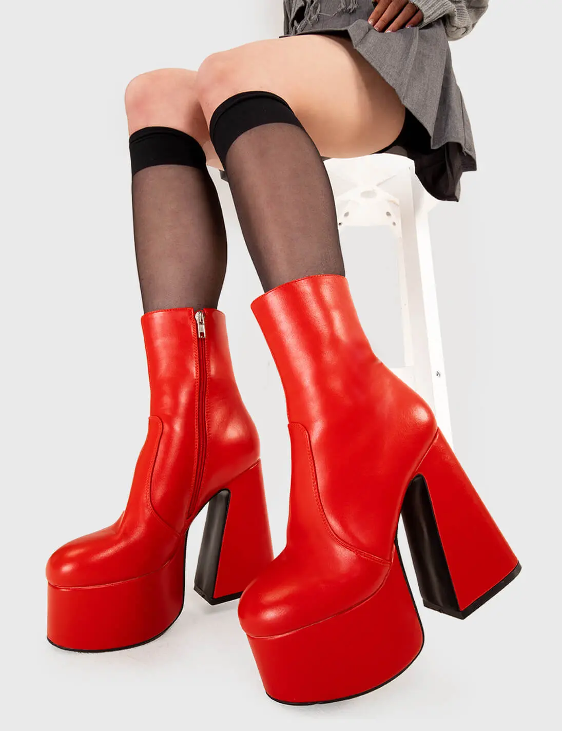 Under Cover Platform Ankle Boots