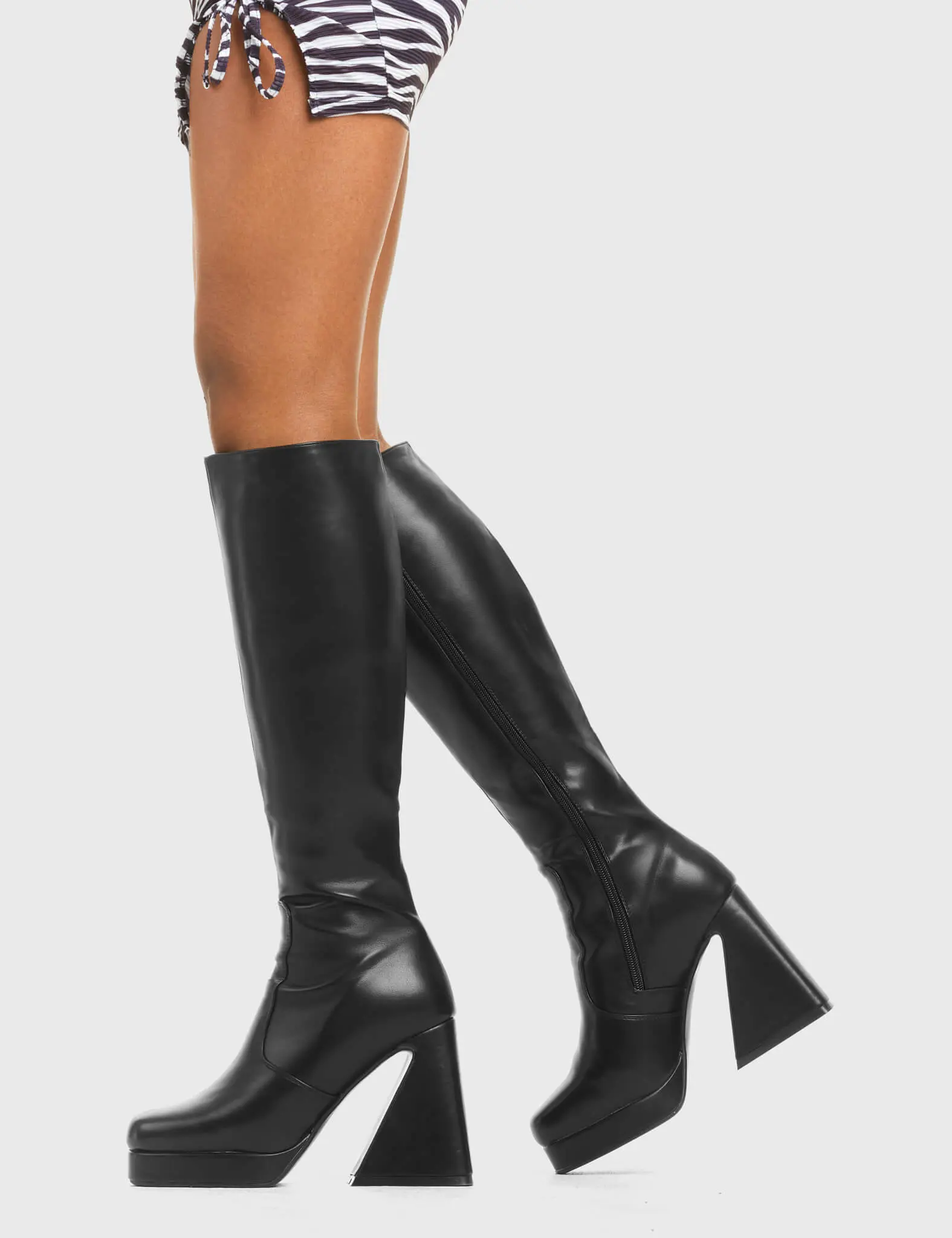 Vendetta Platform Knee High Boots - Image 3