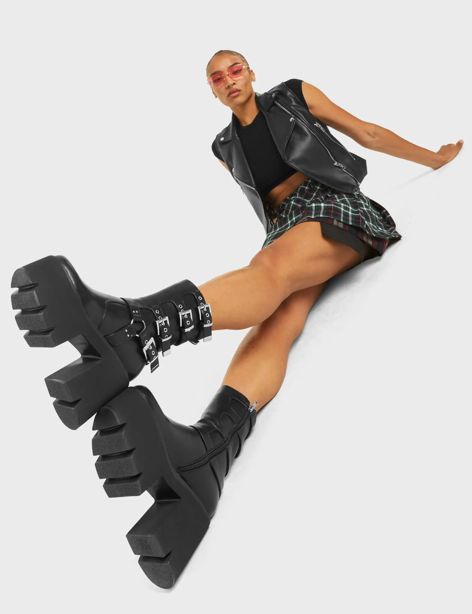 Vibetech Chunky Platform Ankle Boots - Image 2