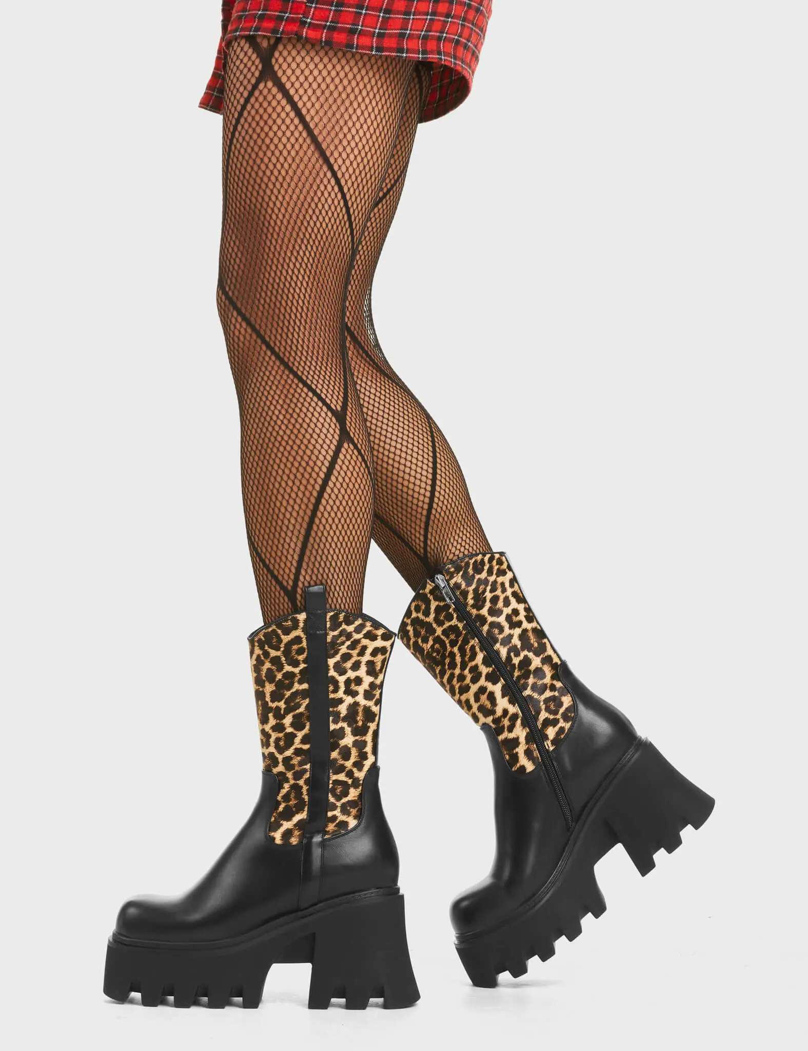Virtuous Chunky Platform Ankle Boots - Image 4
