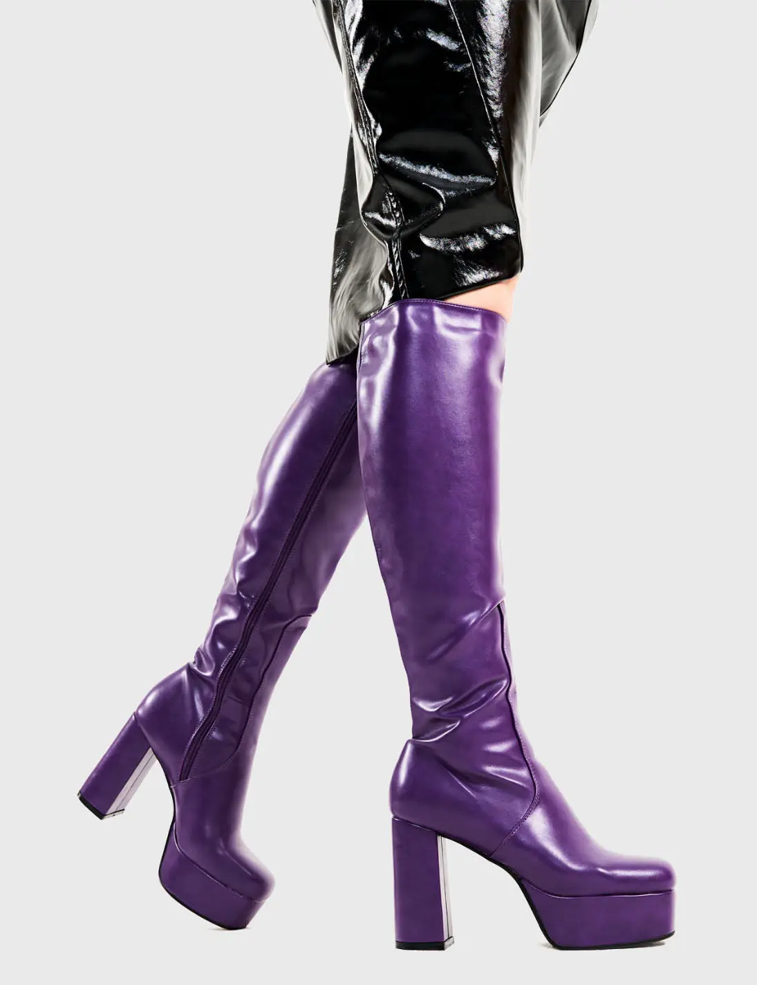 Whatta Showdown Platform Knee High Boots - Image 3