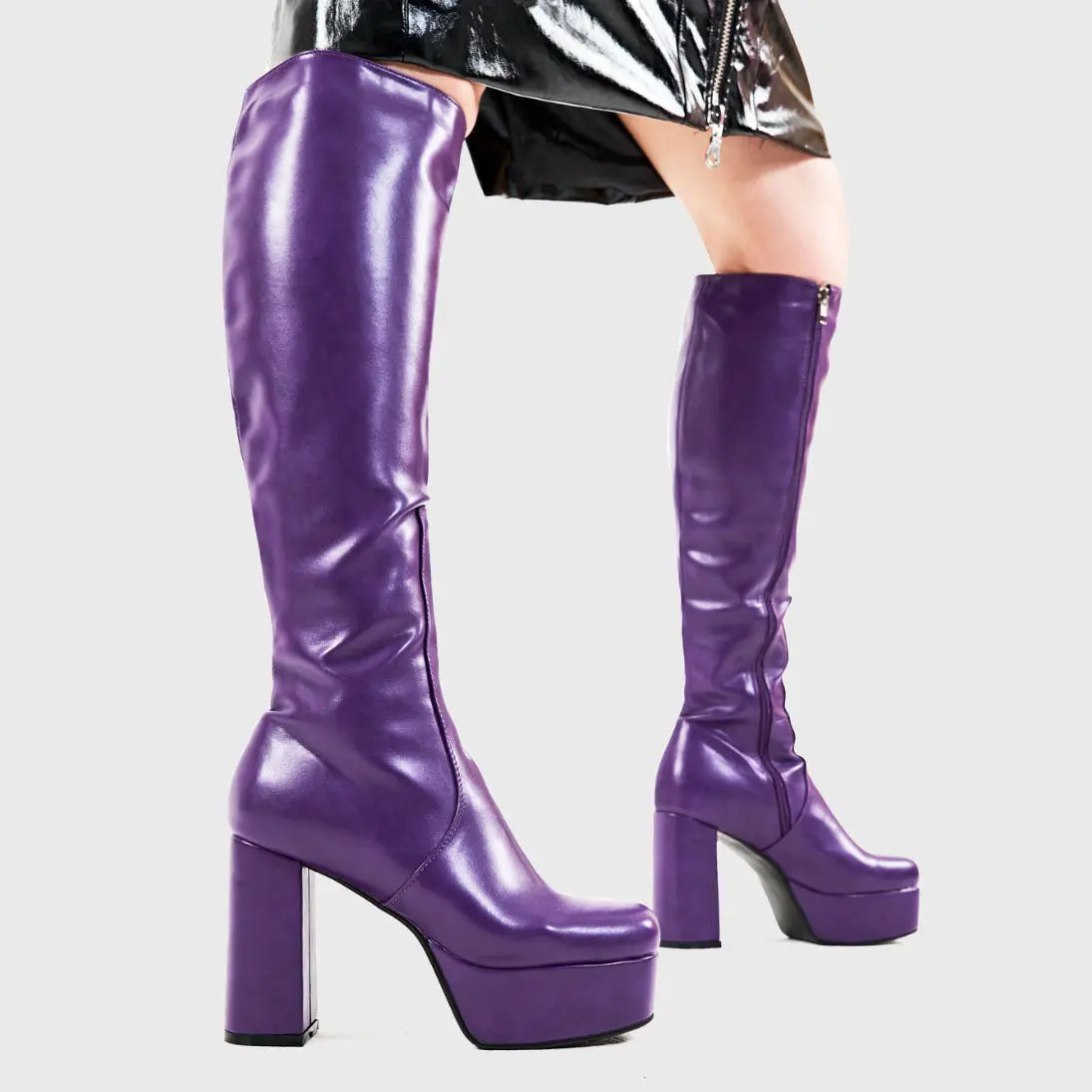Whatta Showdown Platform Knee High Boots - Image 4