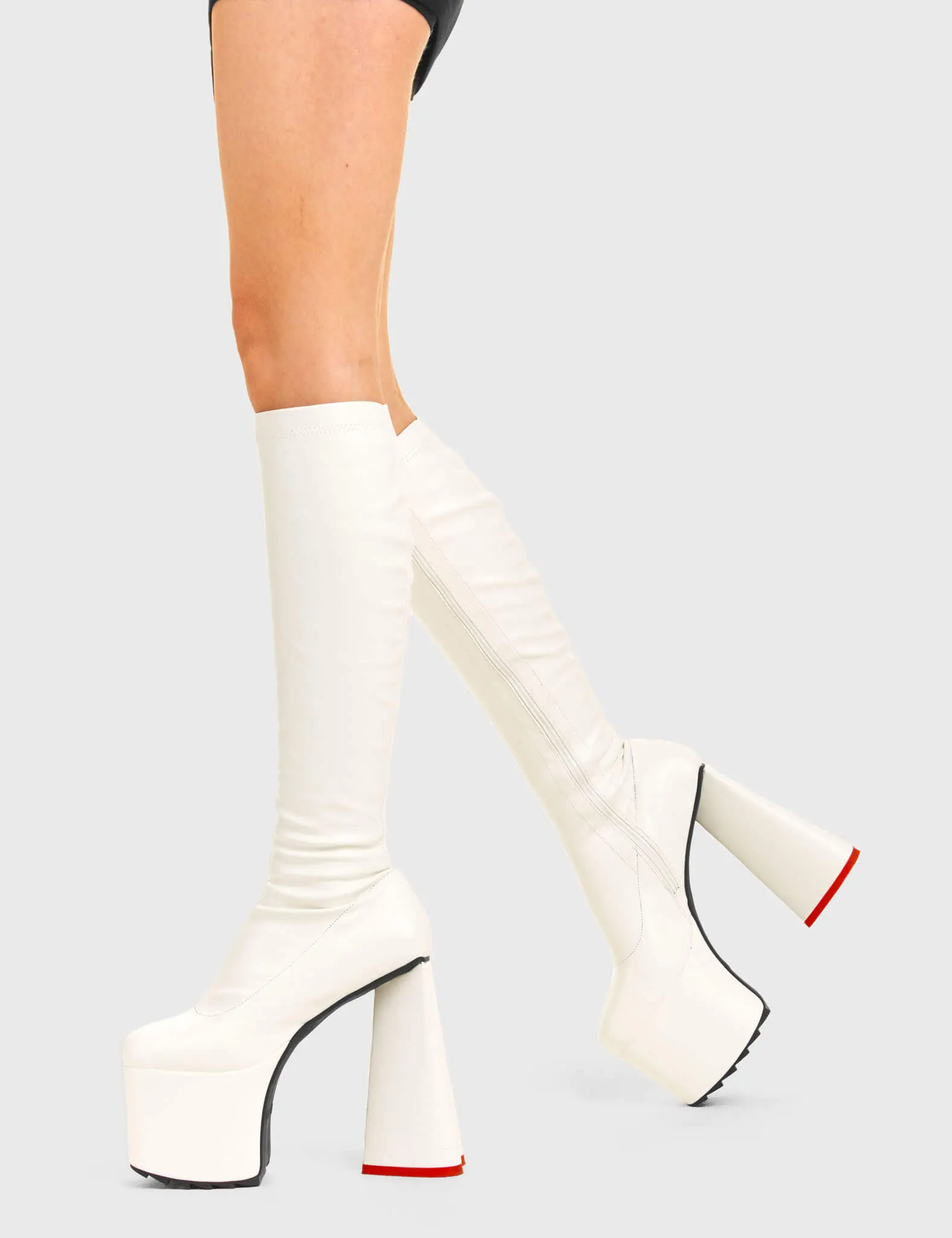 Wild Child Platform Knee High Boots - Image 3