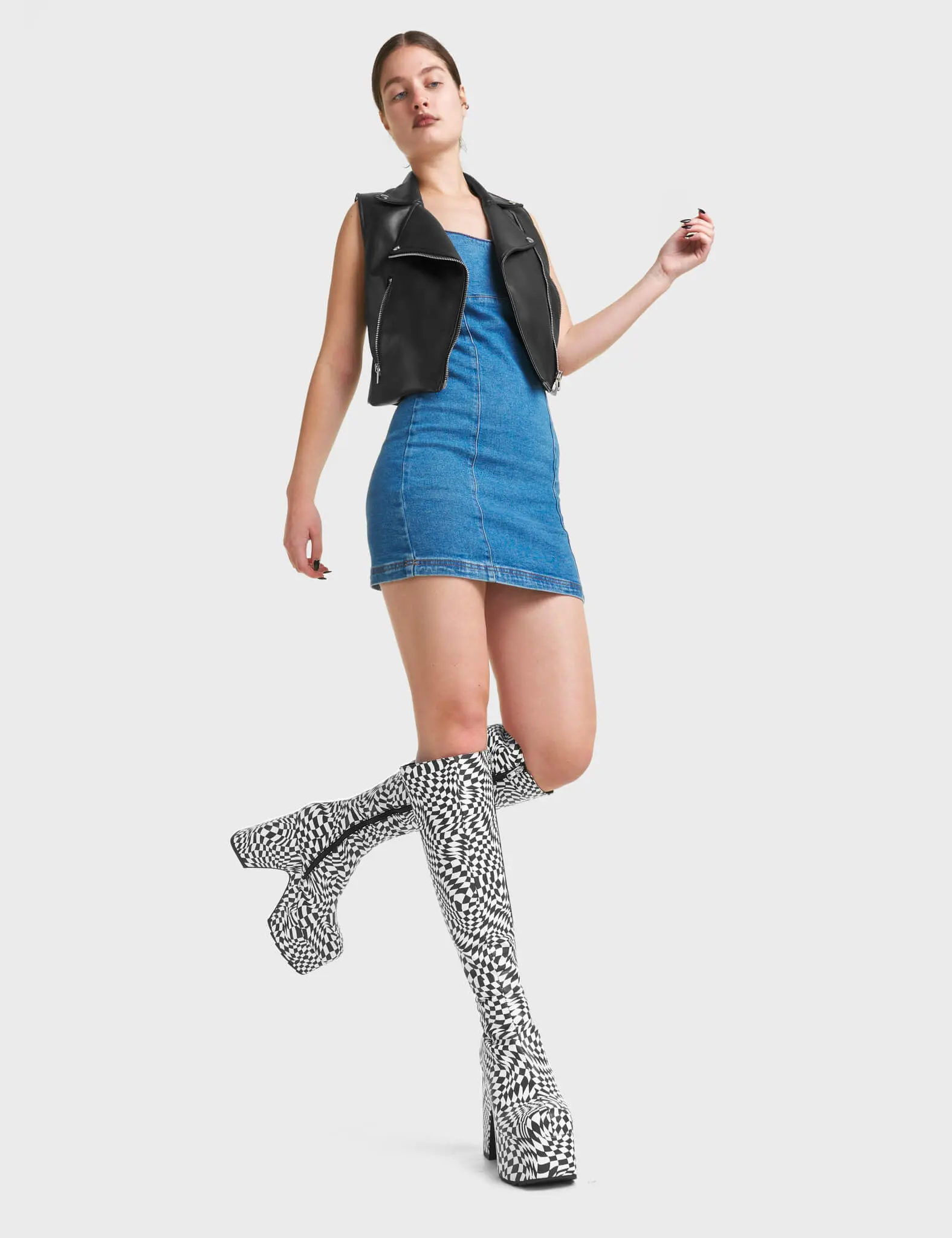 Willpower Platform Knee High Boots - Image 2