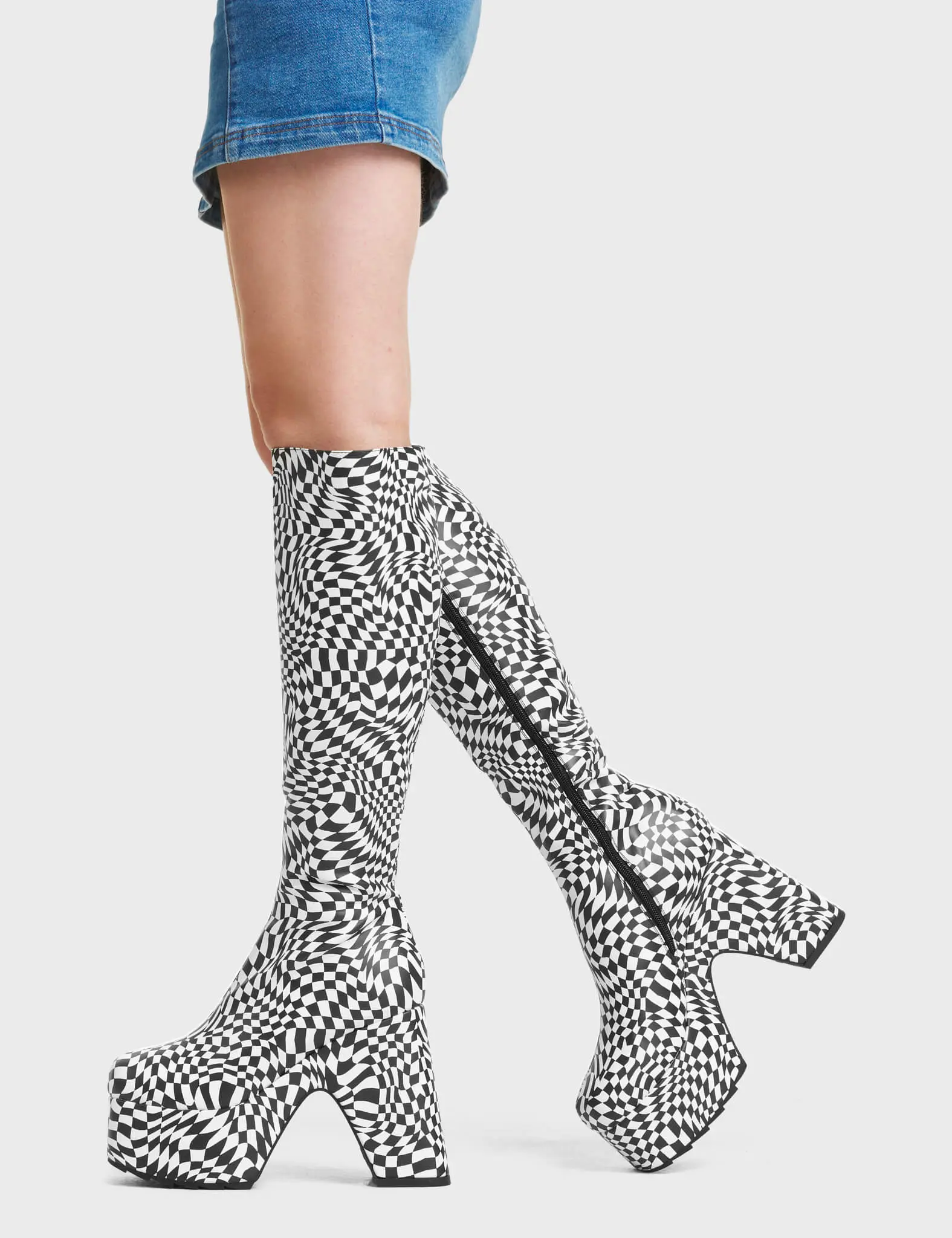 Willpower Platform Knee High Boots - Image 3