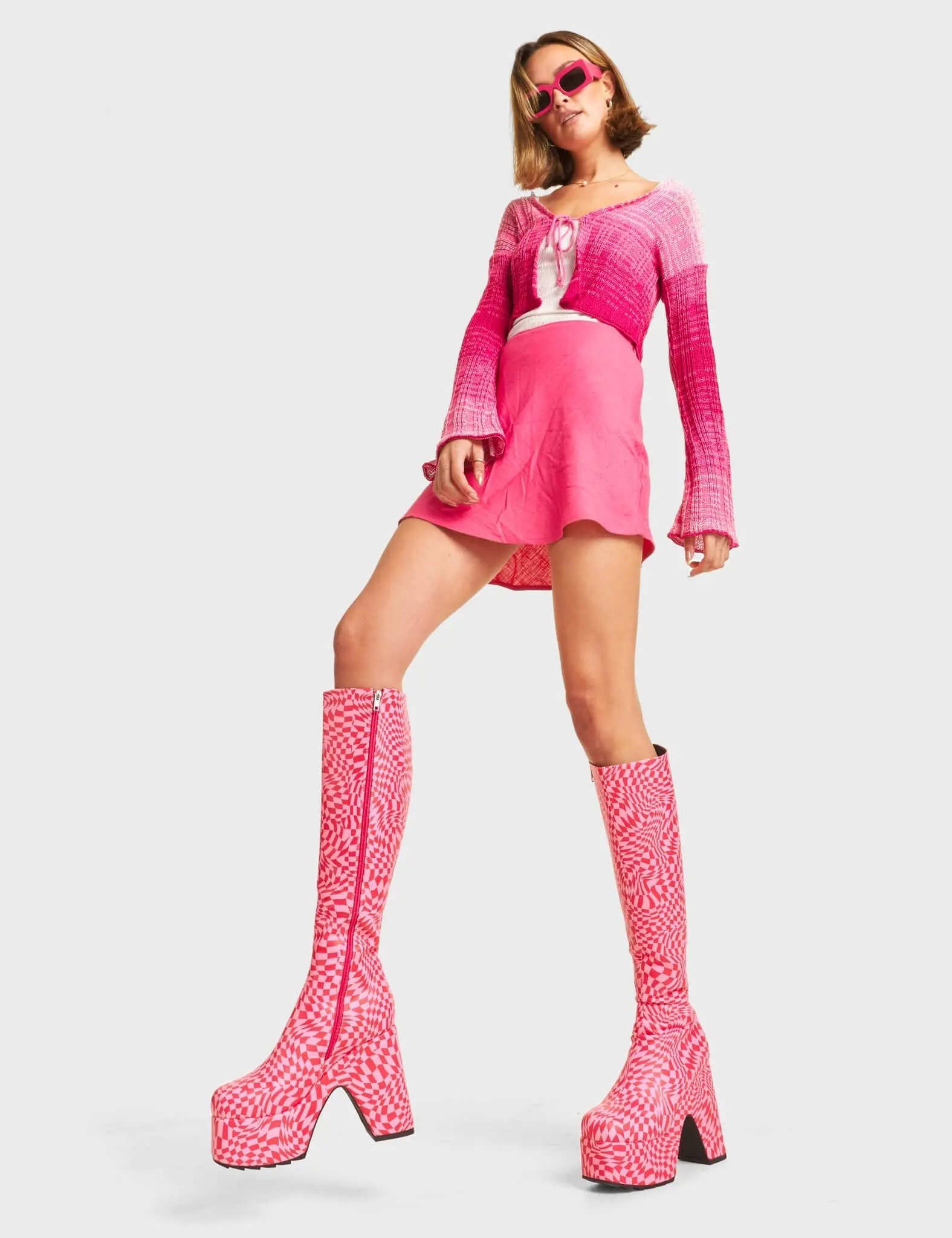 Willpower Platform Knee High Boots - Image 3